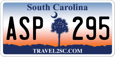 SC license plate ASP295