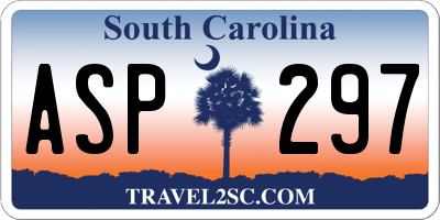 SC license plate ASP297