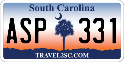 SC license plate ASP331