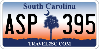 SC license plate ASP395