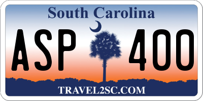 SC license plate ASP400