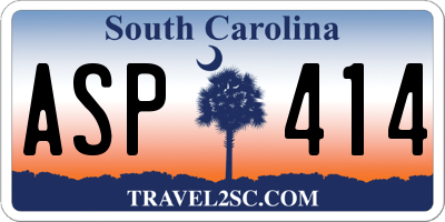 SC license plate ASP414