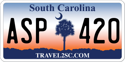 SC license plate ASP420