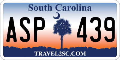 SC license plate ASP439