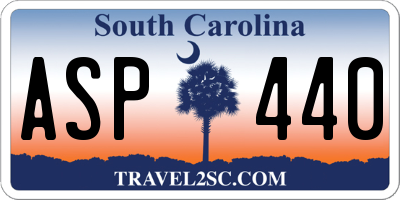 SC license plate ASP440
