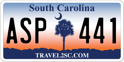 SC license plate ASP441