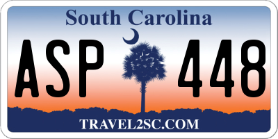 SC license plate ASP448
