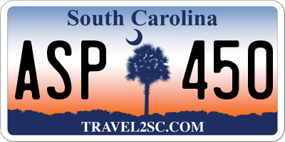 SC license plate ASP450