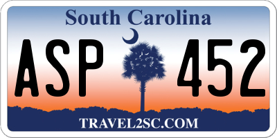 SC license plate ASP452