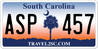 SC license plate ASP457