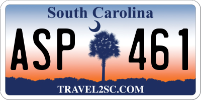 SC license plate ASP461