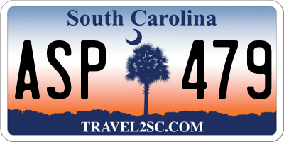 SC license plate ASP479