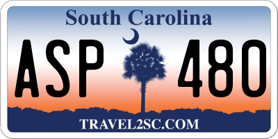SC license plate ASP480