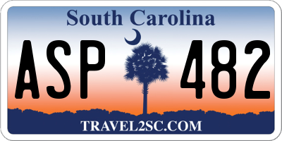 SC license plate ASP482