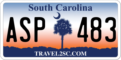 SC license plate ASP483
