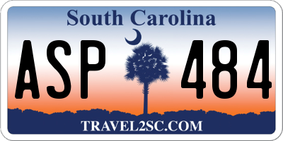 SC license plate ASP484