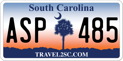 SC license plate ASP485