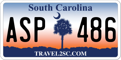 SC license plate ASP486