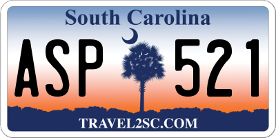 SC license plate ASP521