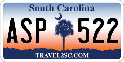 SC license plate ASP522