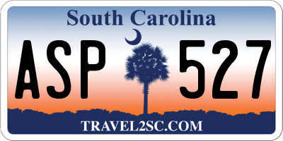SC license plate ASP527