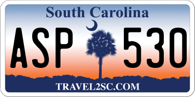 SC license plate ASP530