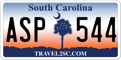 SC license plate ASP544