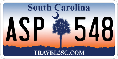 SC license plate ASP548
