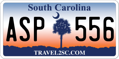 SC license plate ASP556