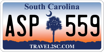SC license plate ASP559