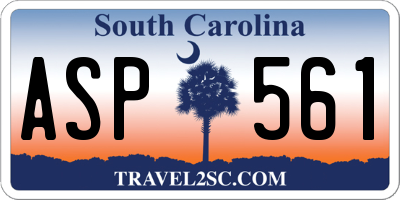 SC license plate ASP561