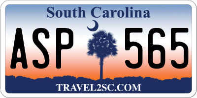 SC license plate ASP565