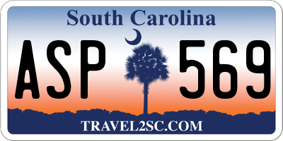 SC license plate ASP569
