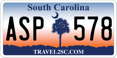 SC license plate ASP578