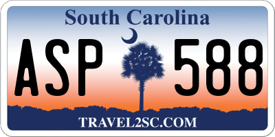 SC license plate ASP588