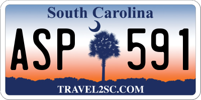SC license plate ASP591