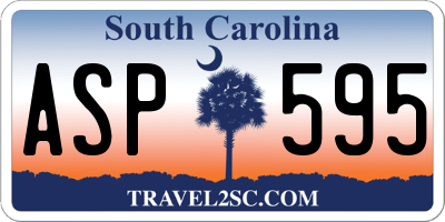SC license plate ASP595