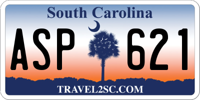 SC license plate ASP621