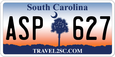 SC license plate ASP627