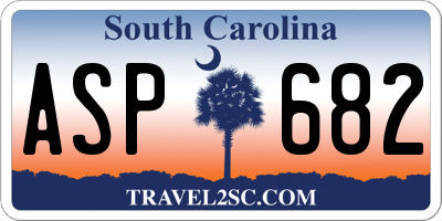 SC license plate ASP682
