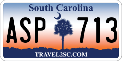 SC license plate ASP713