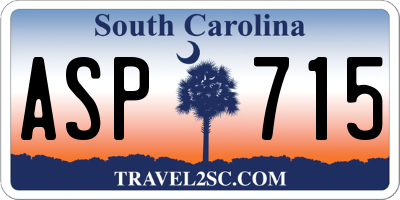 SC license plate ASP715