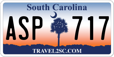 SC license plate ASP717