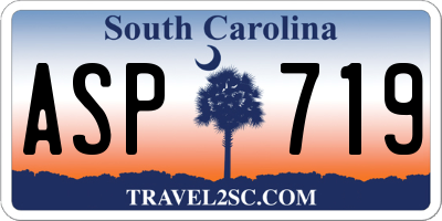 SC license plate ASP719