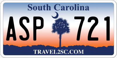 SC license plate ASP721
