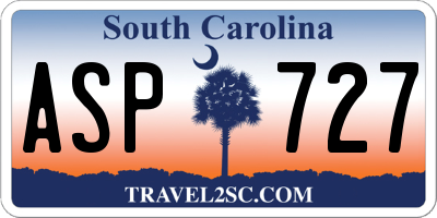 SC license plate ASP727