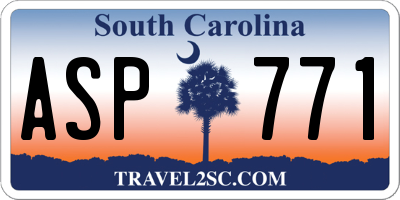 SC license plate ASP771