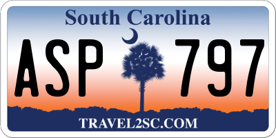 SC license plate ASP797