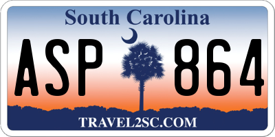 SC license plate ASP864