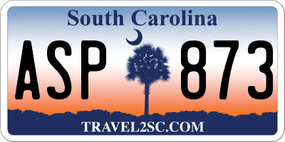 SC license plate ASP873